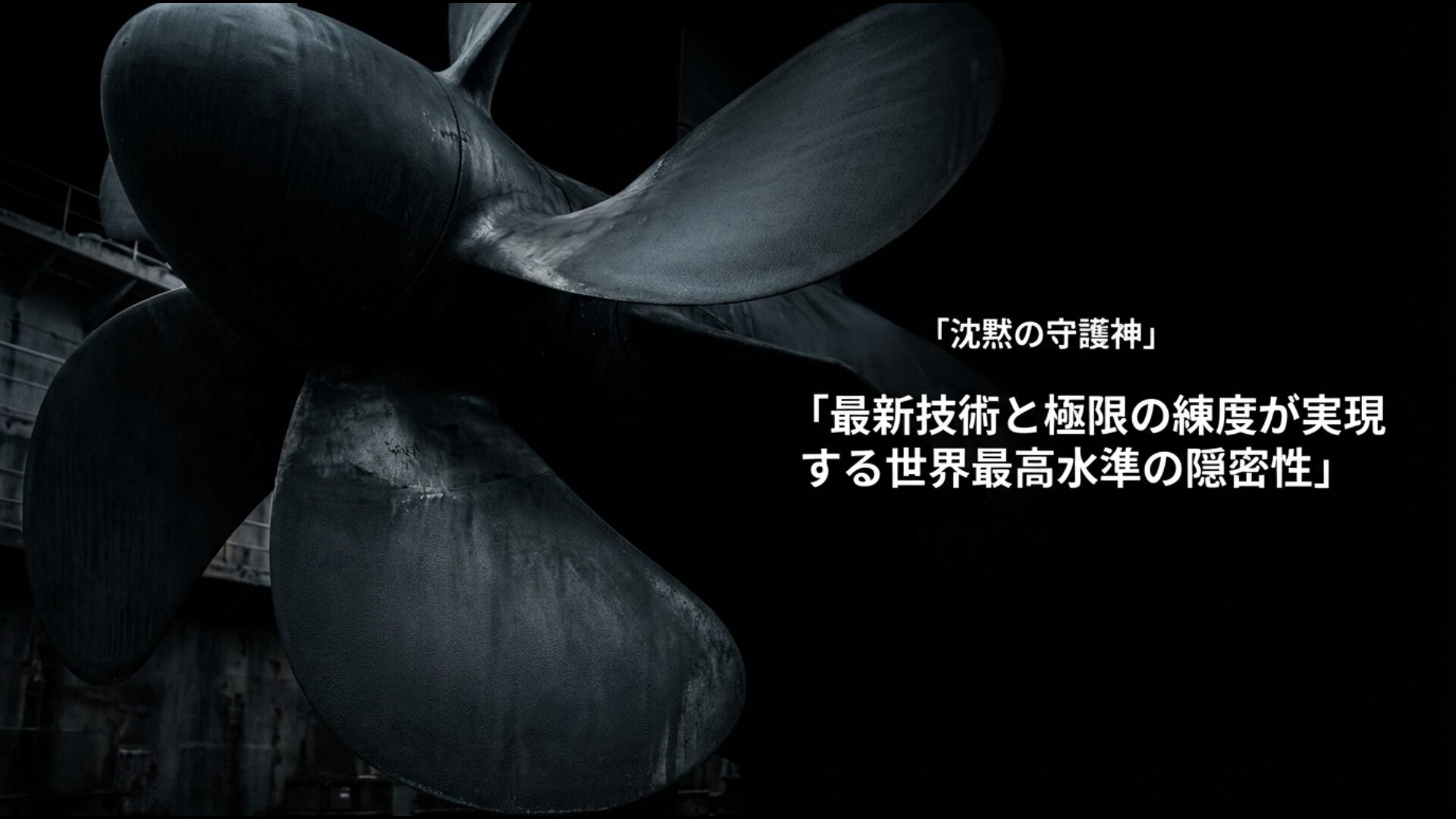 世界最高水準の静粛性と隠密性を誇る海上自衛隊の潜水艦部隊