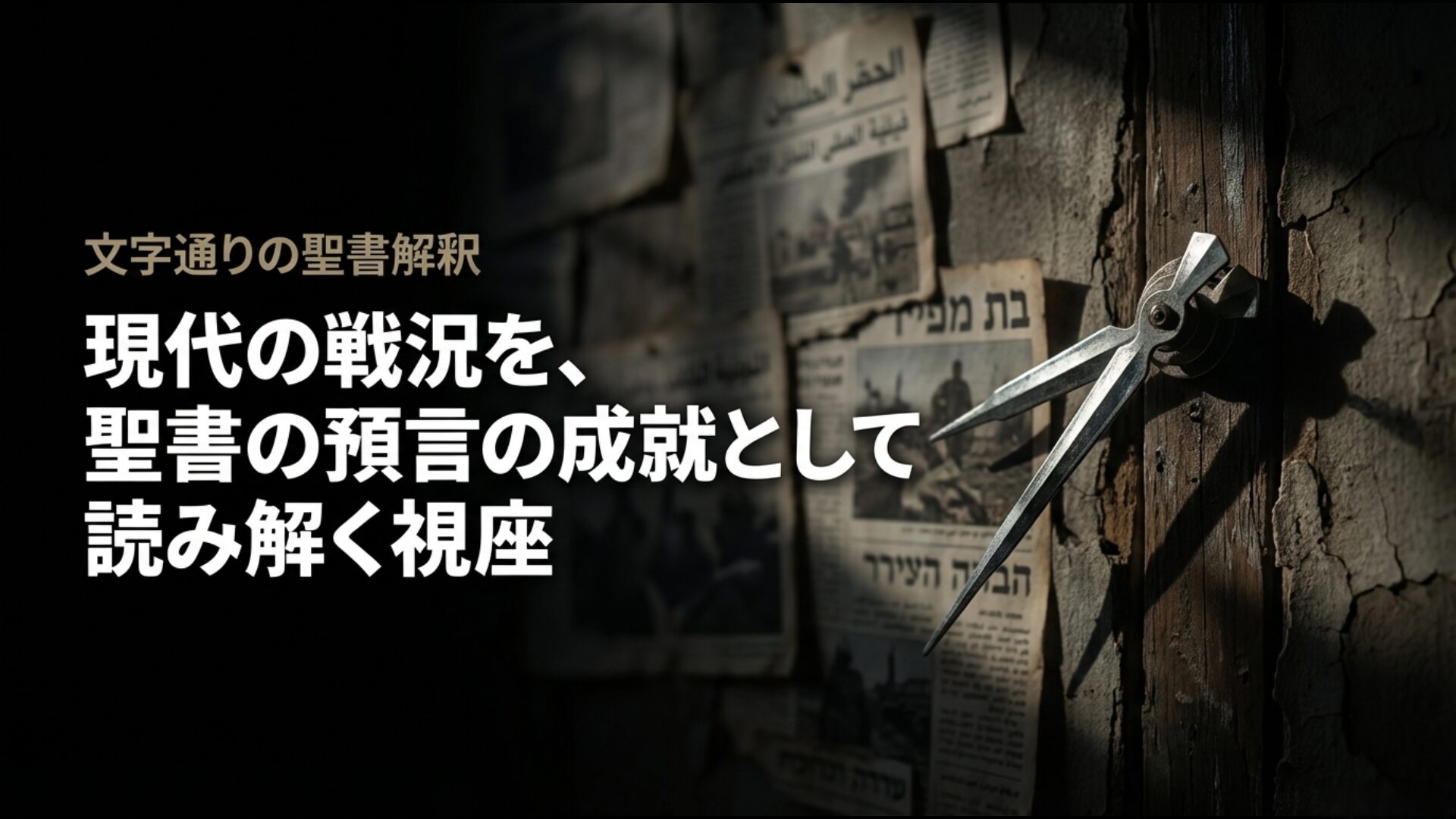 現代の戦況を聖書の預言成就として読み解く文字通りの聖書解釈の視点