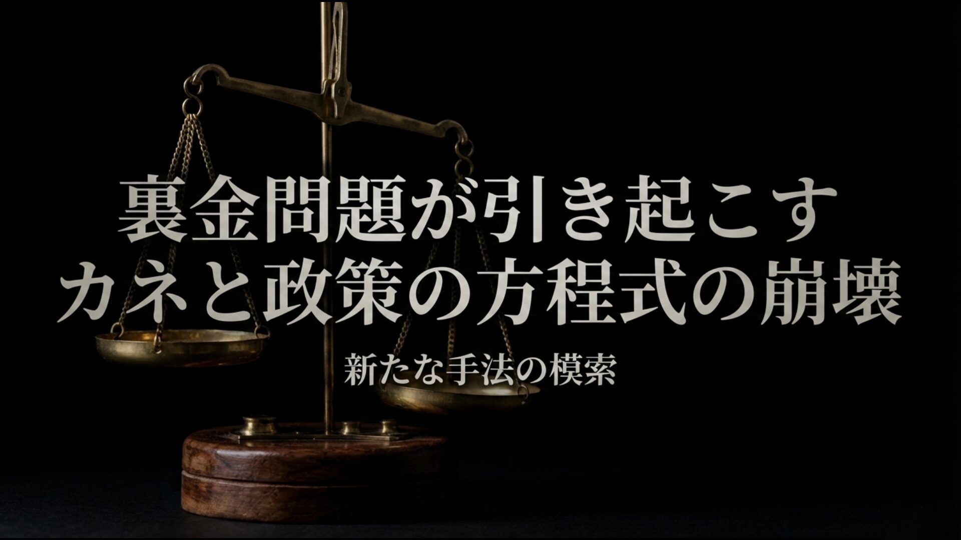 裏金問題による献金構造の崩壊と医療DXへの移行図