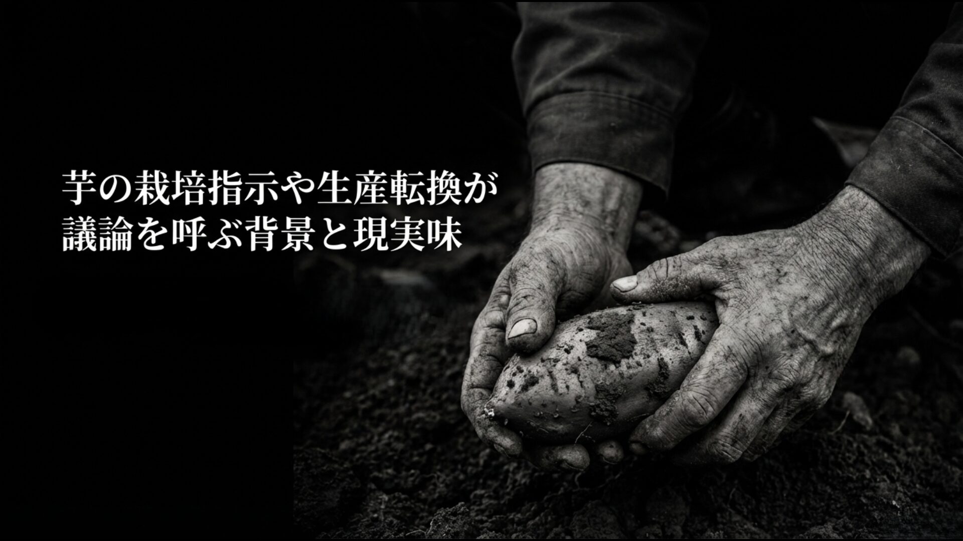 有事における熱量重視の生産転換指示とサツマイモ栽培の現実的課題