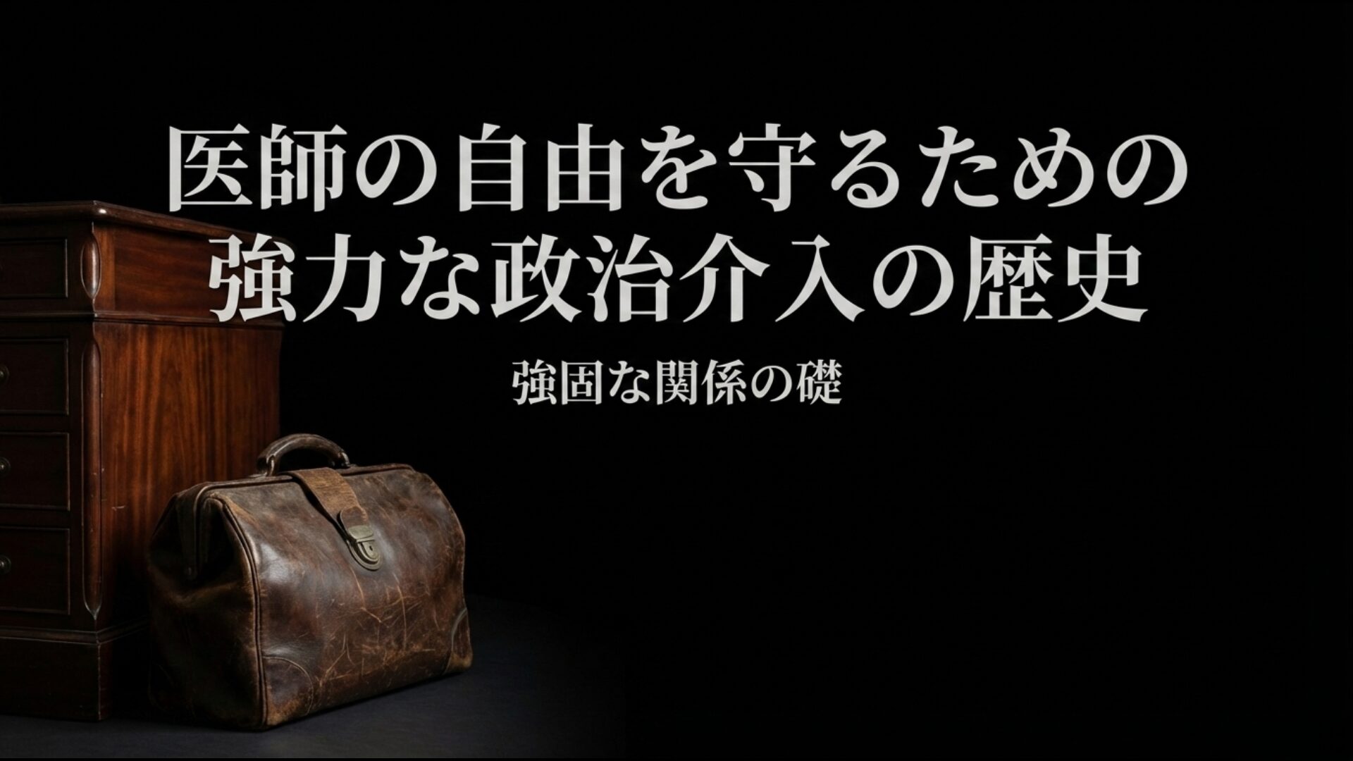 日本医師会会長・武見太郎氏が築いた自民党との強固な絆