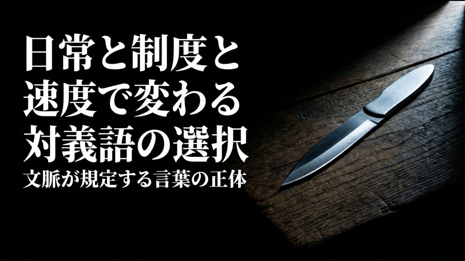 日常・制度・速度の文脈によって変化する保守の対義語の選択肢