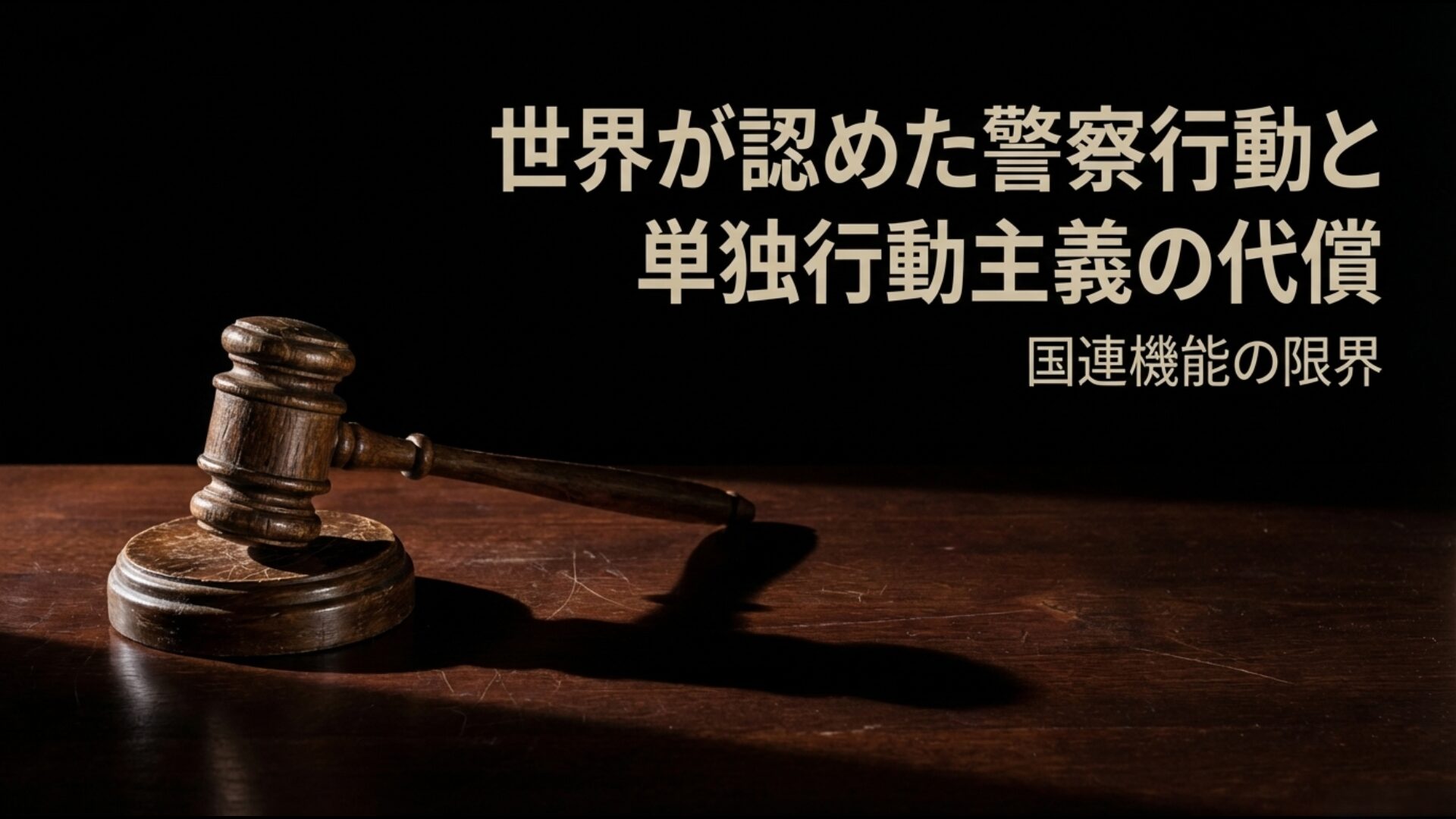 湾岸戦争の国連安保理決議とイラク戦争の単独行動主義の国際法比較