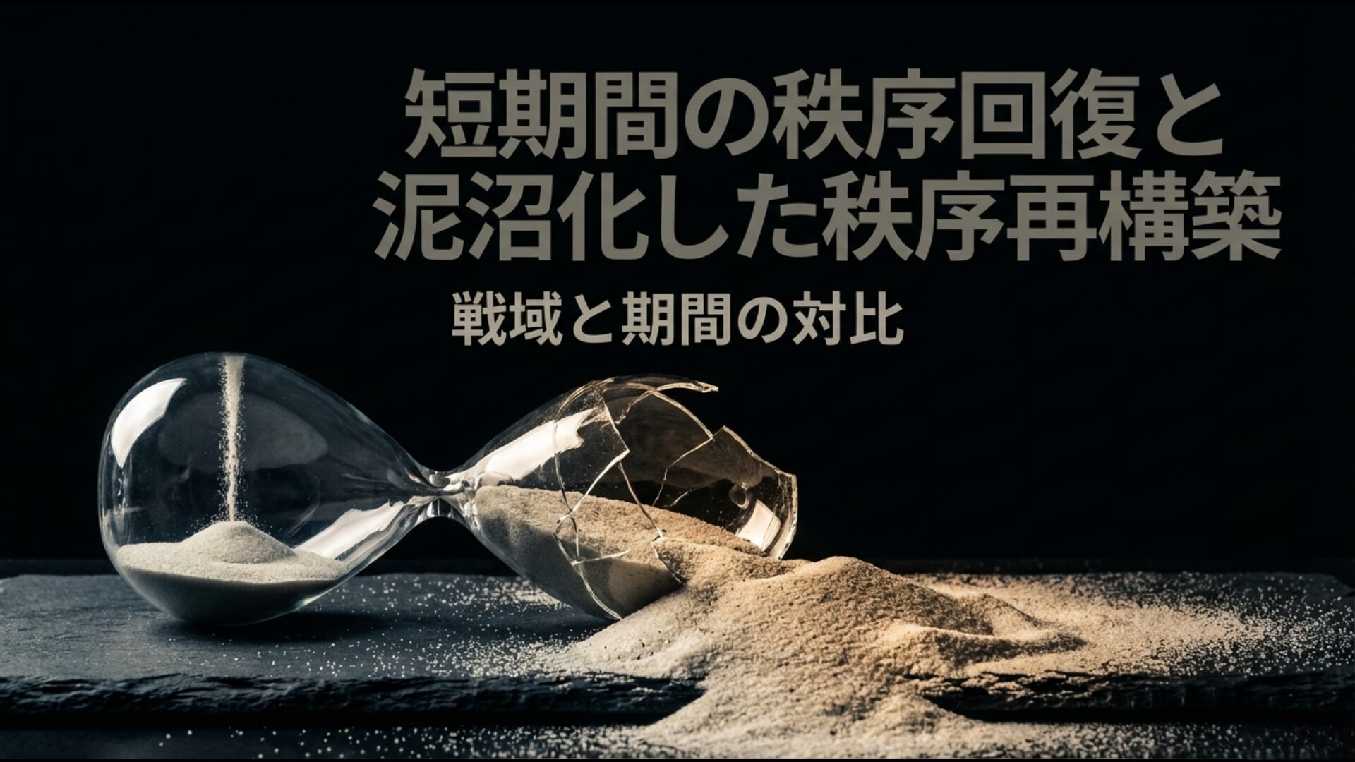湾岸戦争の短期決戦とイラク戦争の長期占領による秩序再構築の比較