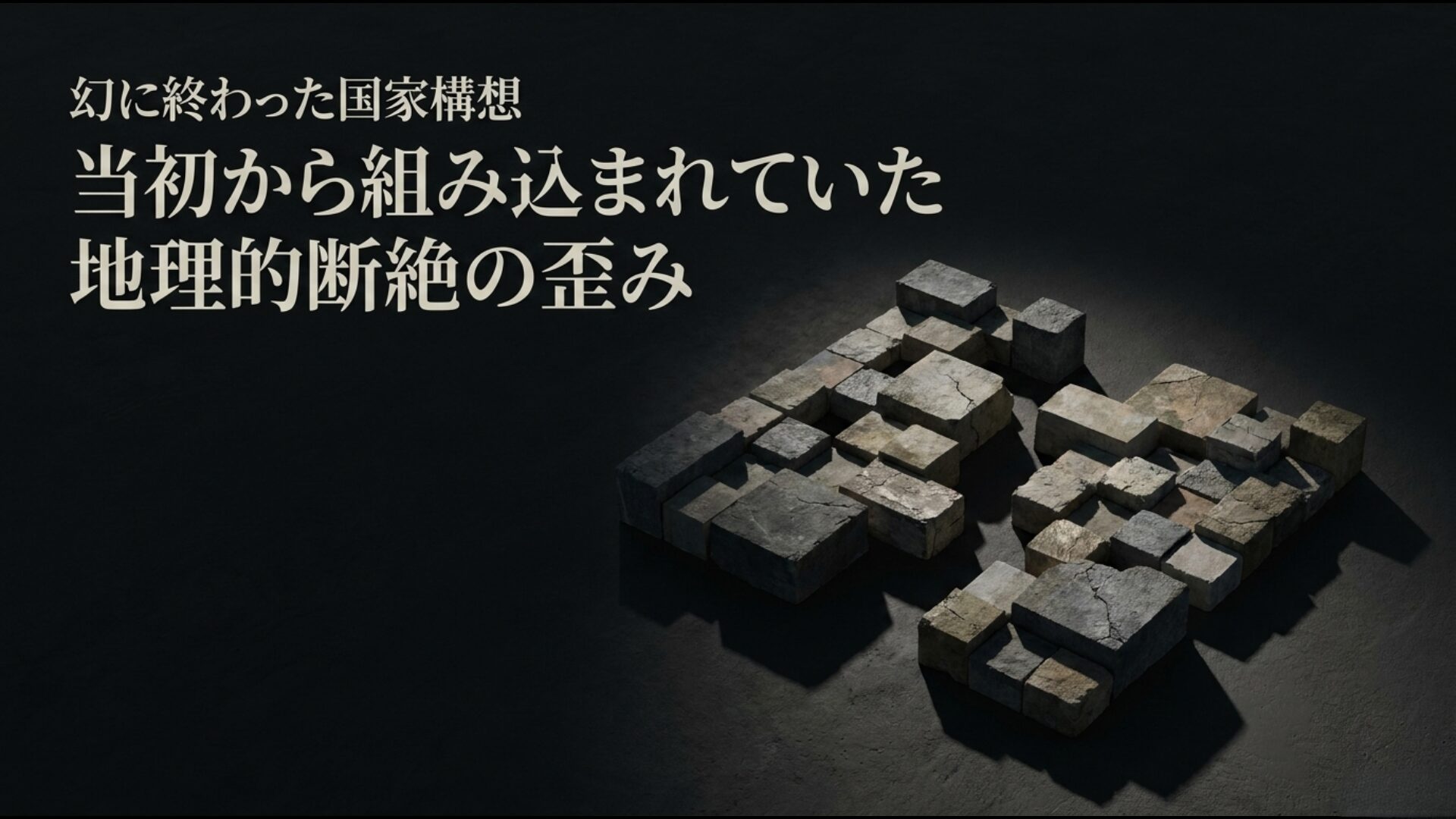 1947年の国連パレスチナ分割決議が当初から含んでいた地理的断絶の歪み
