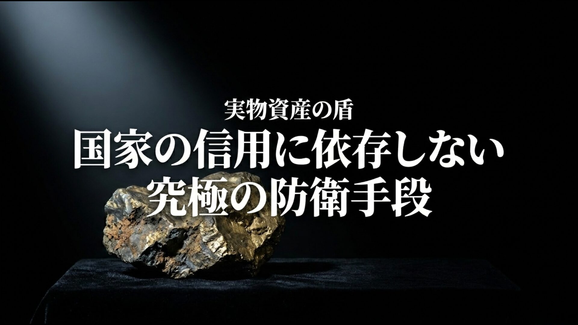 国家の信用に依存しない金や不動産などの実物資産による資産防衛手段