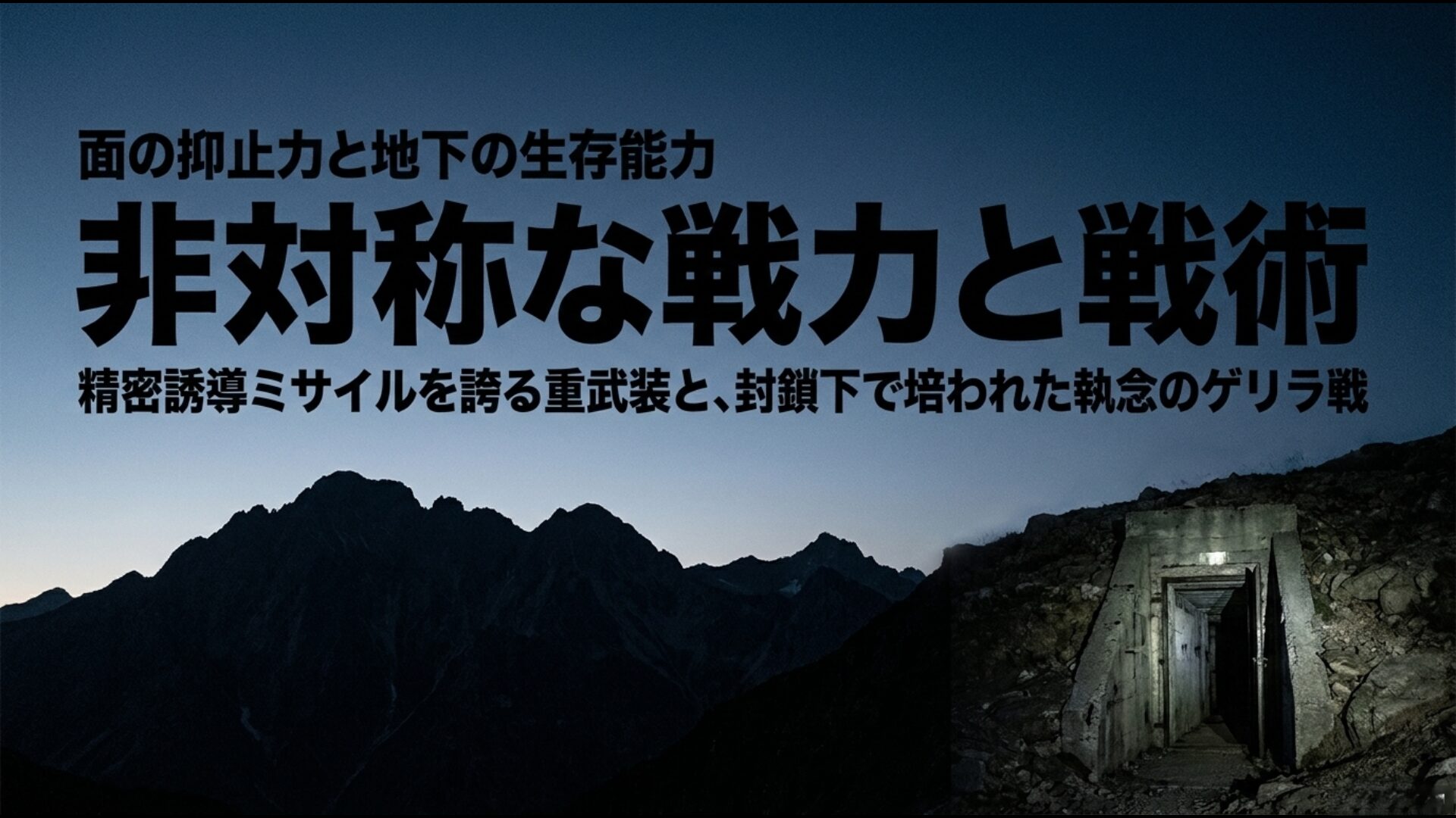 ヒズボラの精密誘導ミサイルとハマスの地下トンネル網による非対称な戦術と戦力