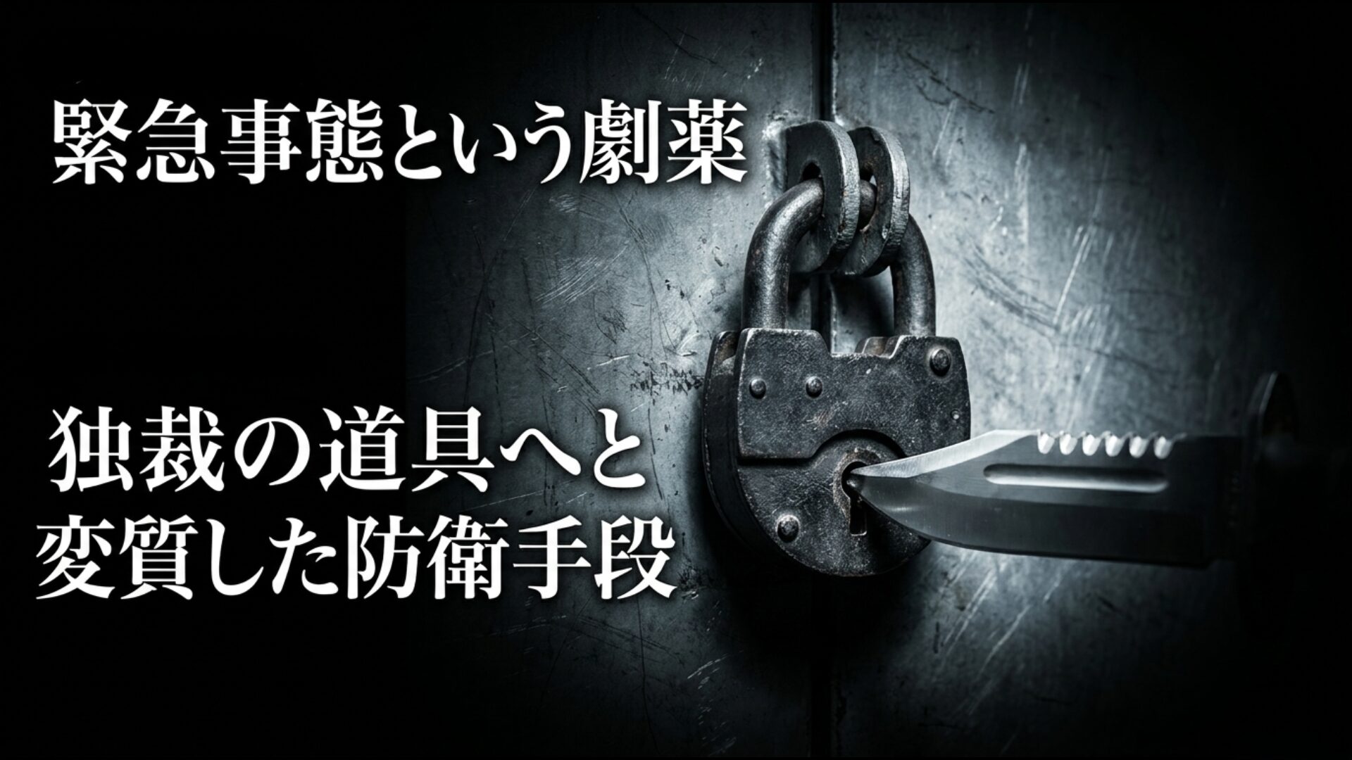 民主主義の防衛手段から独裁の道具へ変質した大統領緊急令第48条の図解