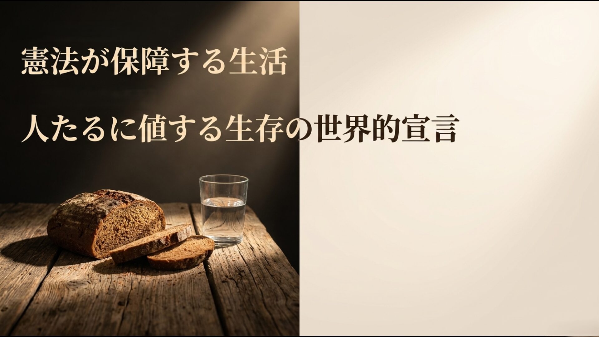 世界で初めて人たるに値する生存を宣言したワイマール憲法第151条の理念図